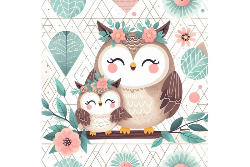 cute-baby-owl-and-mom