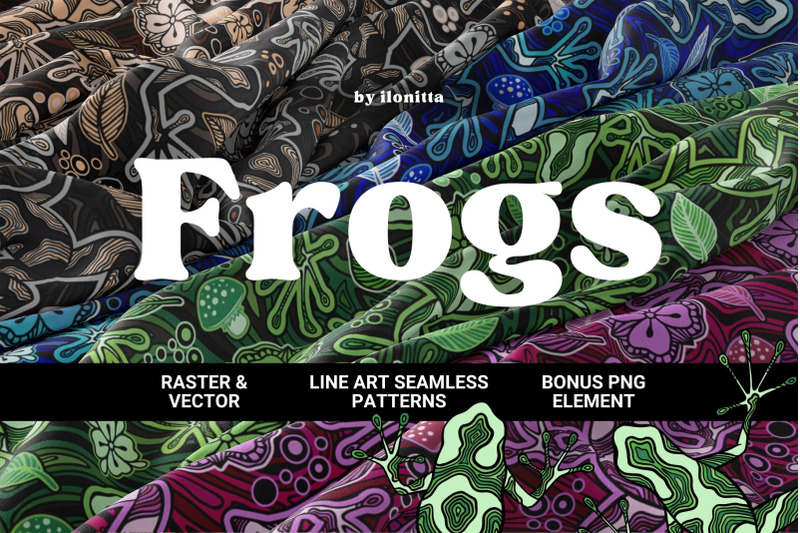 magic-frogs-line-art-patterns