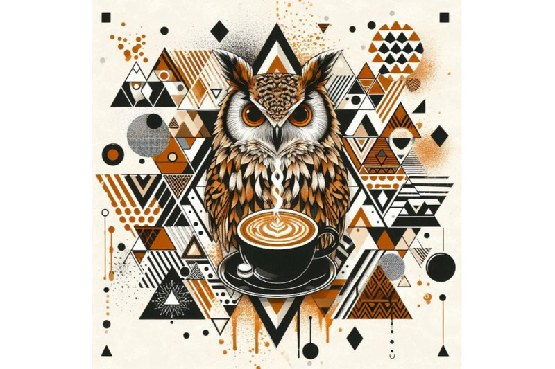 coffee-and-owl-with-splash-textured