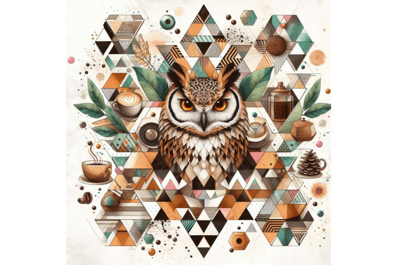 coffee-and-owl-with-splash-textured