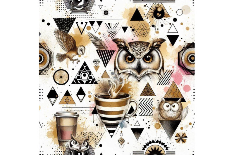 coffee-and-owl-with-splash-textured