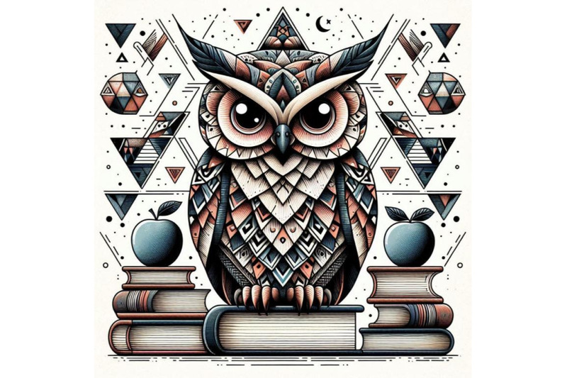 owl-bird-with-school-books