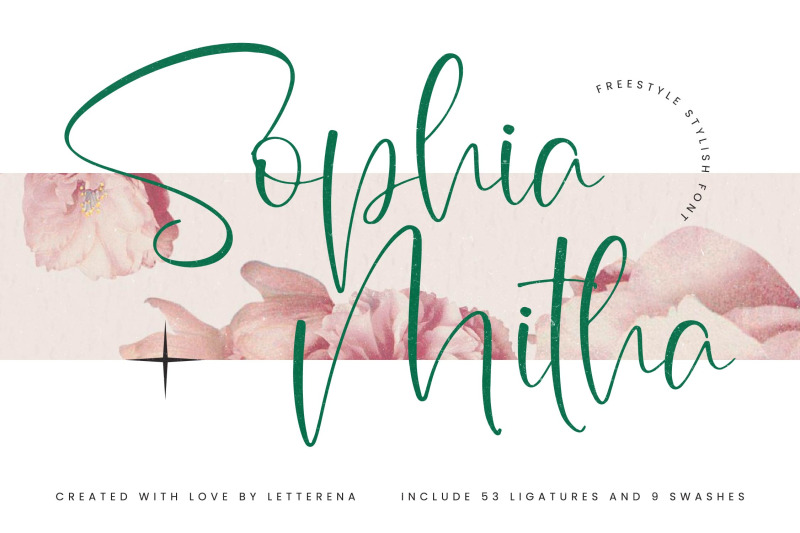 sophia-mitha-freestyle-stylish-font