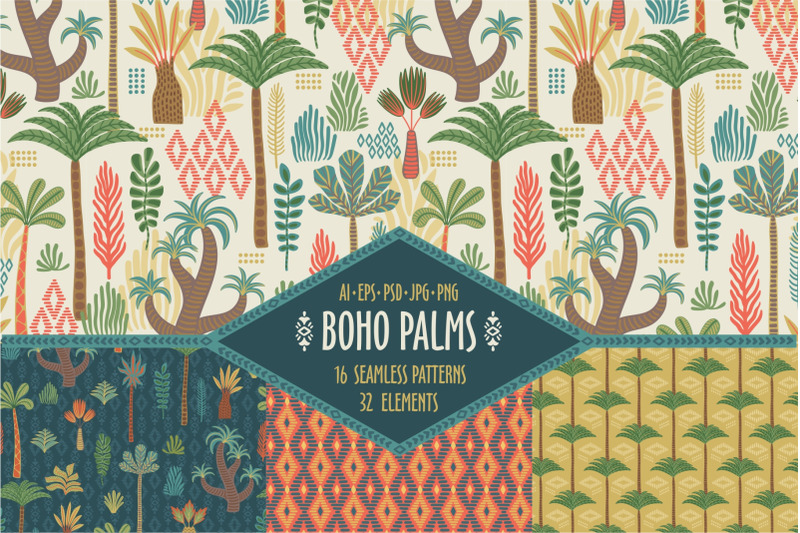 boho-palms-patterns-amp-elements