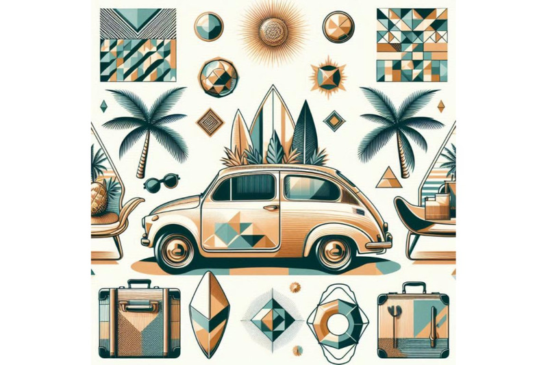 summer-travel-retro-car-with-surfbo