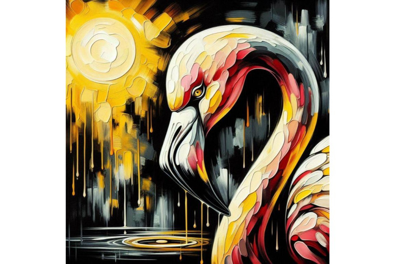 flamingo-abstract-art-brut-animal-c