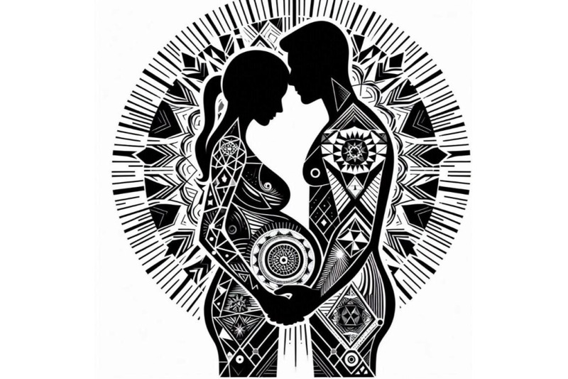 silhouette-of-pregnant-woman-with-a