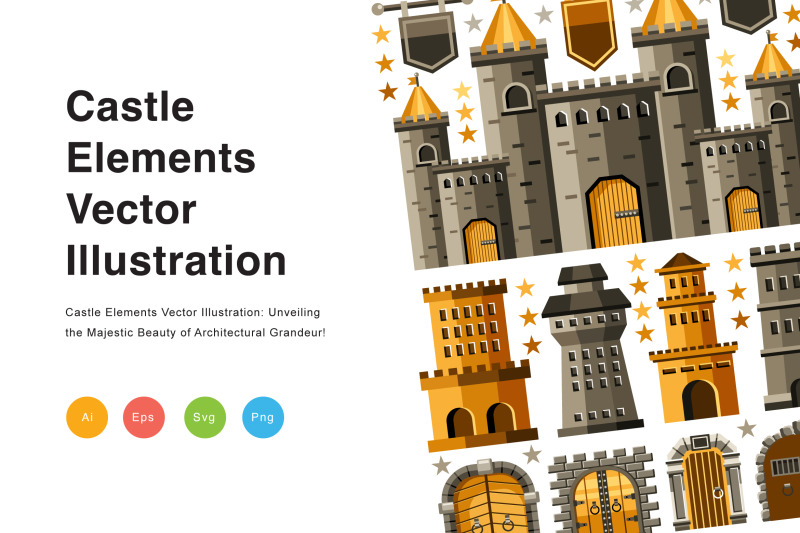 castle-elements-vector-illustration