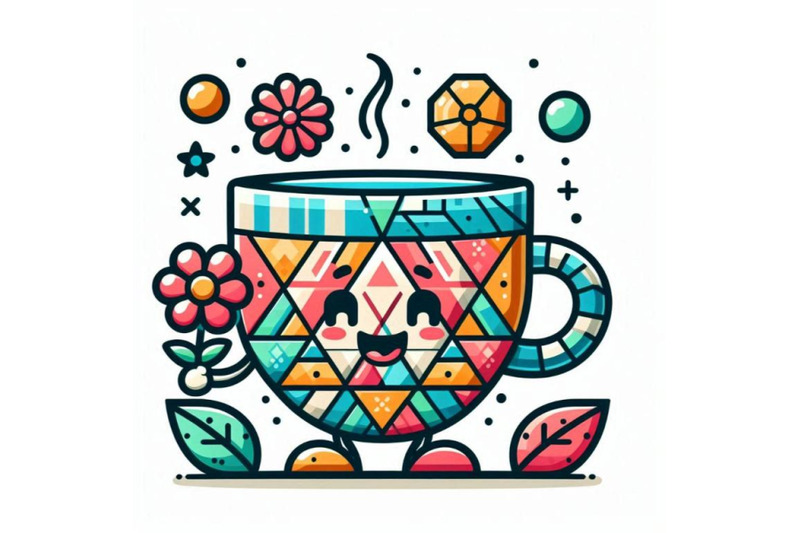 cartoon-character-cup-with-flower