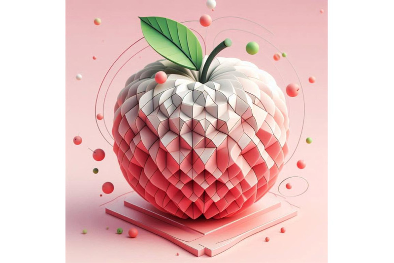 apple-pink-background-3d