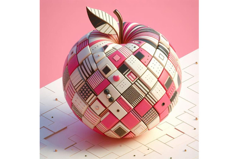 apple-pink-background-3d