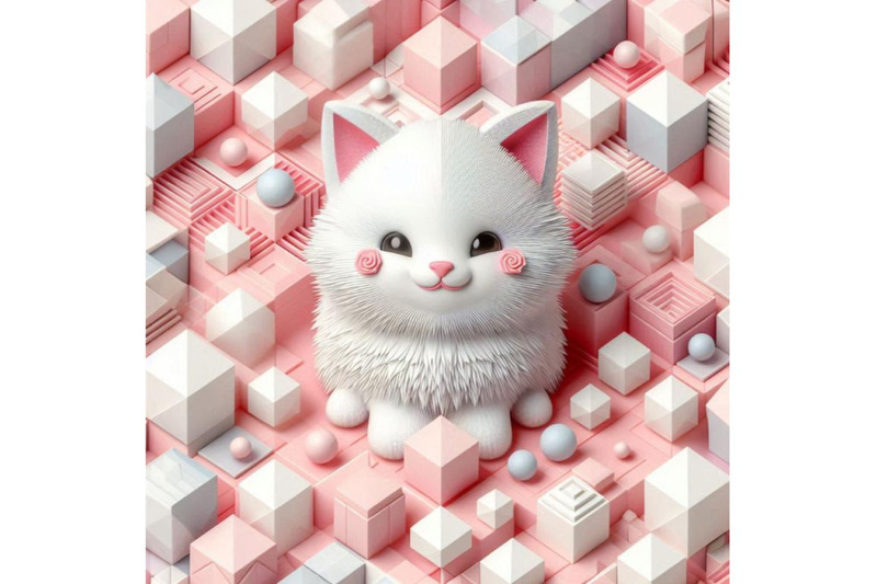 cute-fluffy-white-kitten-pink-background-3