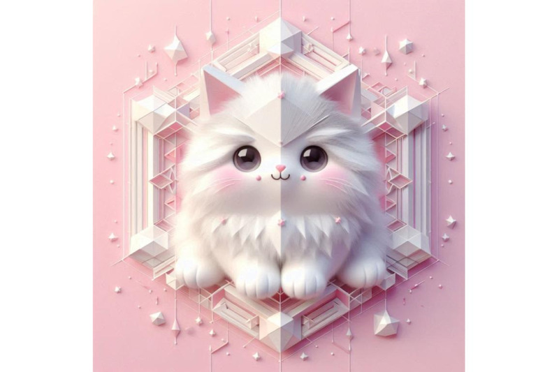 cute-fluffy-white-kitten-pink-background-3