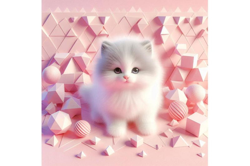 cute-fluffy-white-kitten-pink-background-3