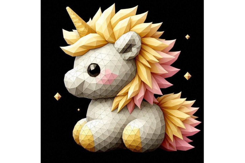 cute-fluffy-yellow-unicorn-black-backgrou