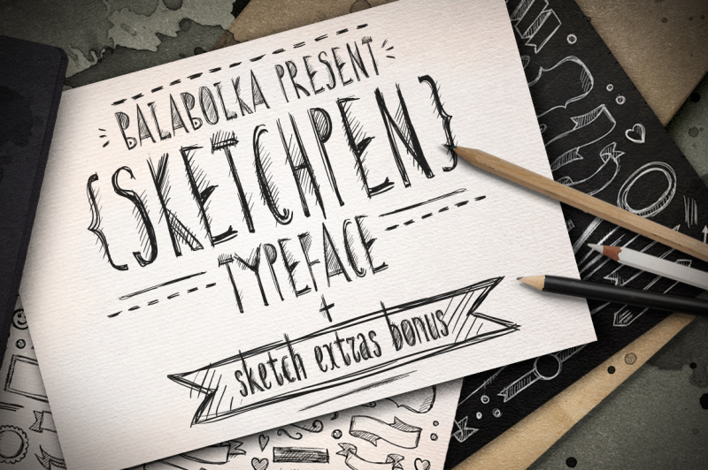 sketchpen-typeface-extras
