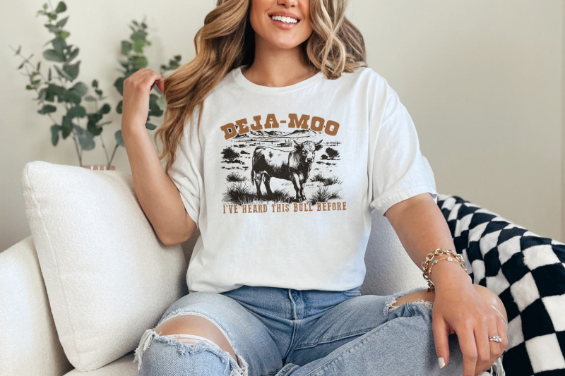 deja-moo-heard-this-bull-before-png-western-cow-vintage-style-cowgirl-cowboy-desert-western-shirt-design-png-for-sublimation-downloads