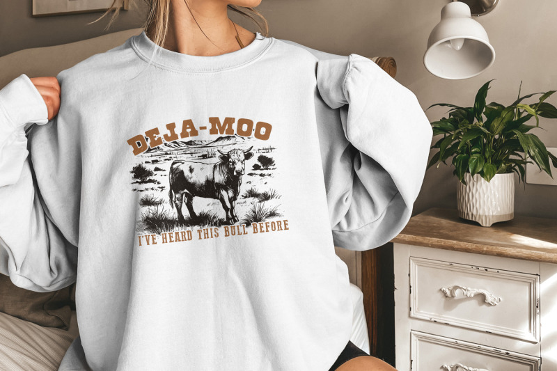 deja-moo-heard-this-bull-before-png-western-cow-vintage-style-cowgirl-cowboy-desert-western-shirt-design-png-for-sublimation-downloads