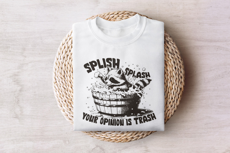 splish-splash-your-opinion-is-trash-png-funny-raccoon-sarcastic-shirt-design-adult-humor-trendy-dopamine-design-sublimation-png