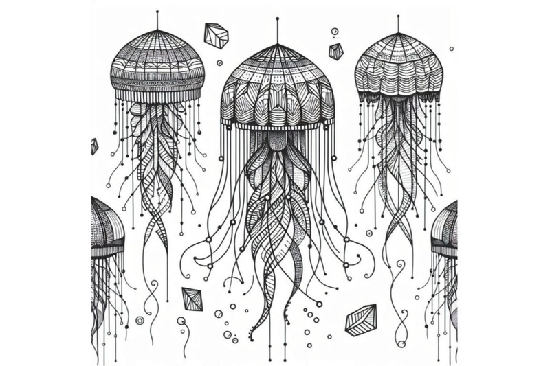 jellyfish-line-art-style-hand-draw