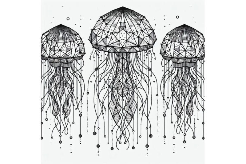 jellyfish-line-art-style-hand-draw