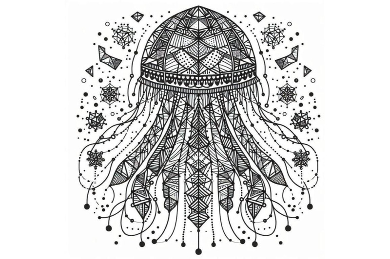 jellyfish-line-art-style-hand-draw