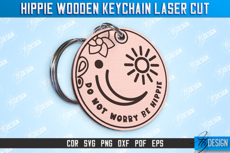 hippie-wooden-keychain-hippie-style-retro-vibes-cnc-file