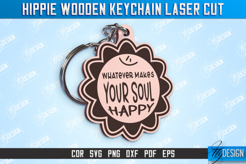 hippie-wooden-keychain-hippie-style-retro-vibes-cnc-file