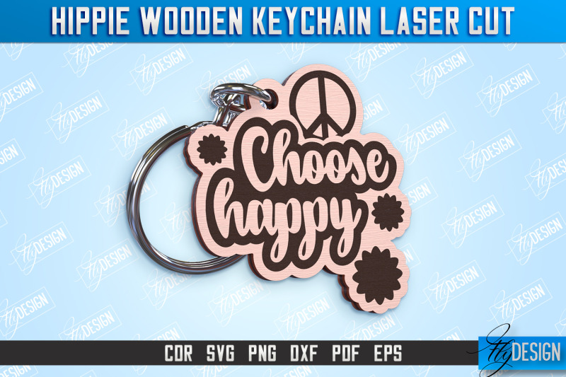 hippie-wooden-keychain-hippie-style-retro-vibes-cnc-file