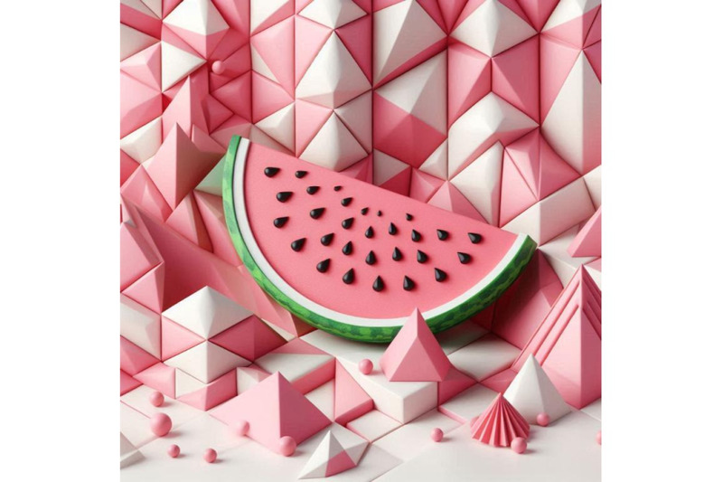 watermelon-pink-background-3d