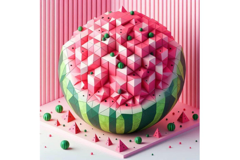 watermelon-pink-background-3d