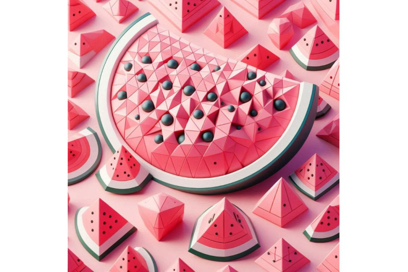 watermelon-pink-background-3d