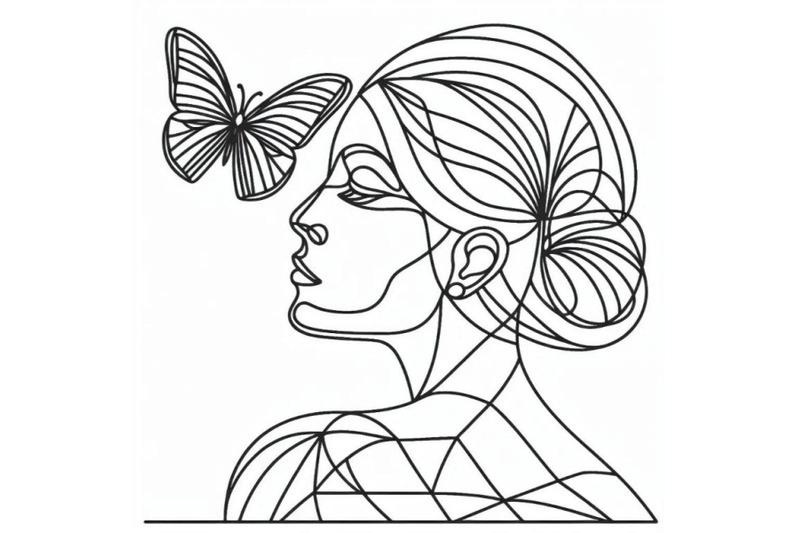 one-single-line-drawing-woman