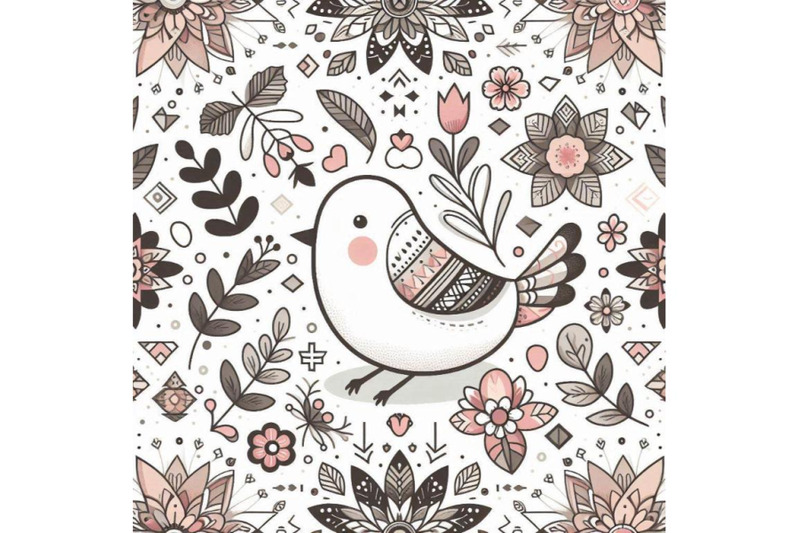 cute-bird-decorated-with-flower