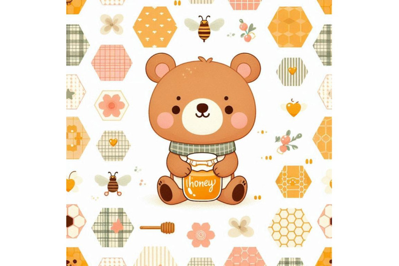 cute-bear-holding-honey-jar