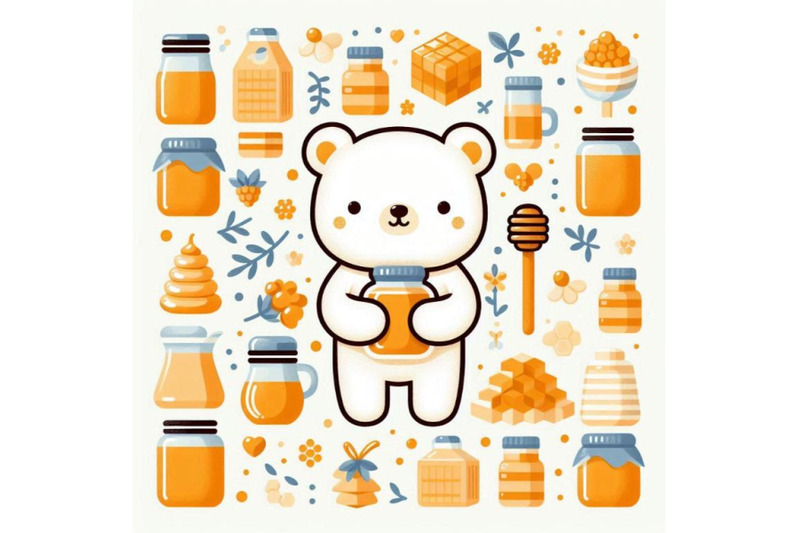 cute-bear-holding-honey-jar