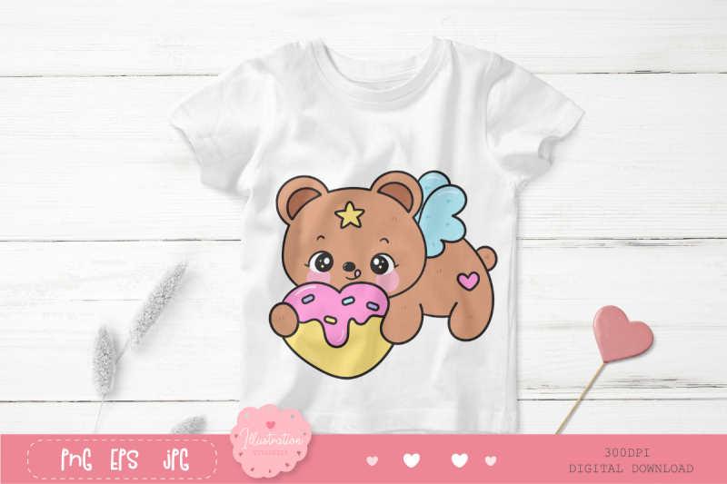 cute-bear-clipart-kawaii-animal-birthday-girl-cartoon