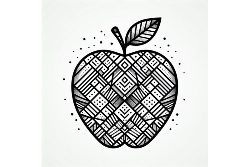 apple-fruit-isolated-in-line-art-st