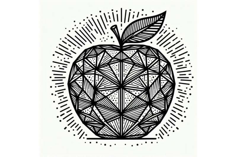 apple-fruit-isolated-in-line-art-st