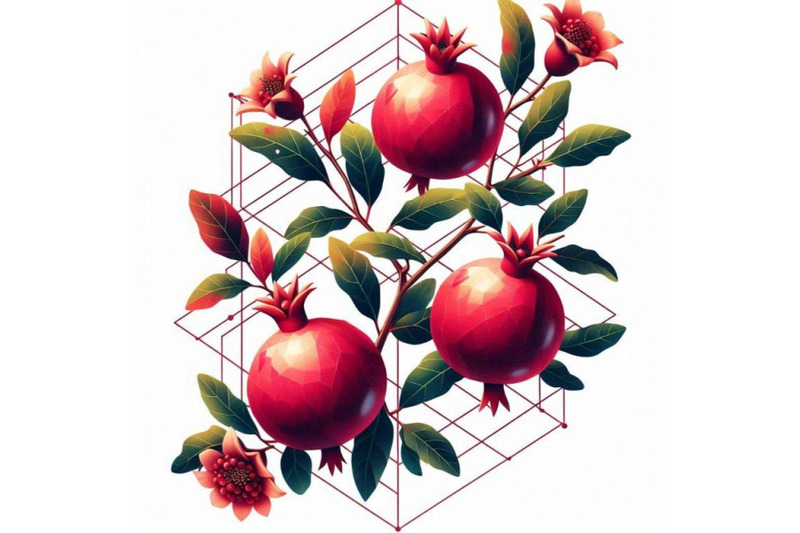 pomegranates-on-a-branch-with