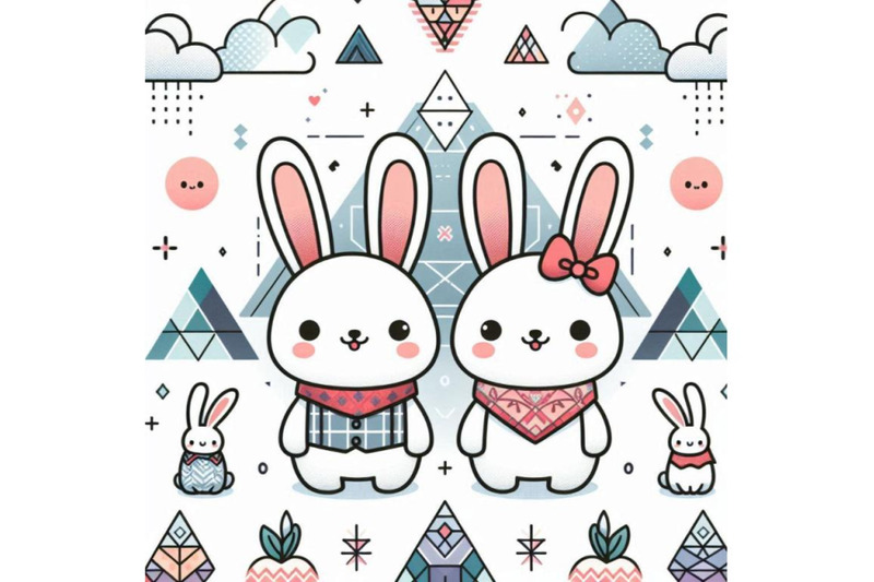 cute-cartoon-couple-rabbit