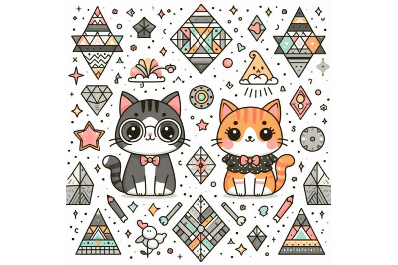 cute-cartoon-couple-cat