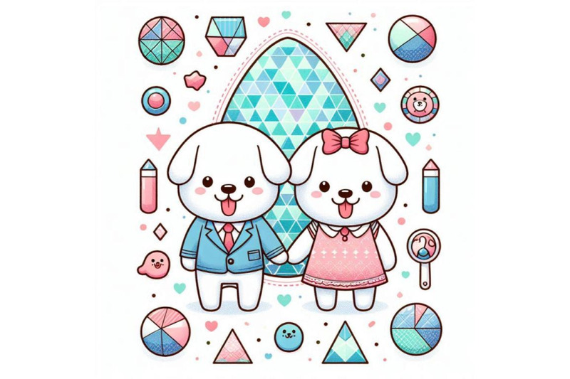 cute-cartoon-couple-dog