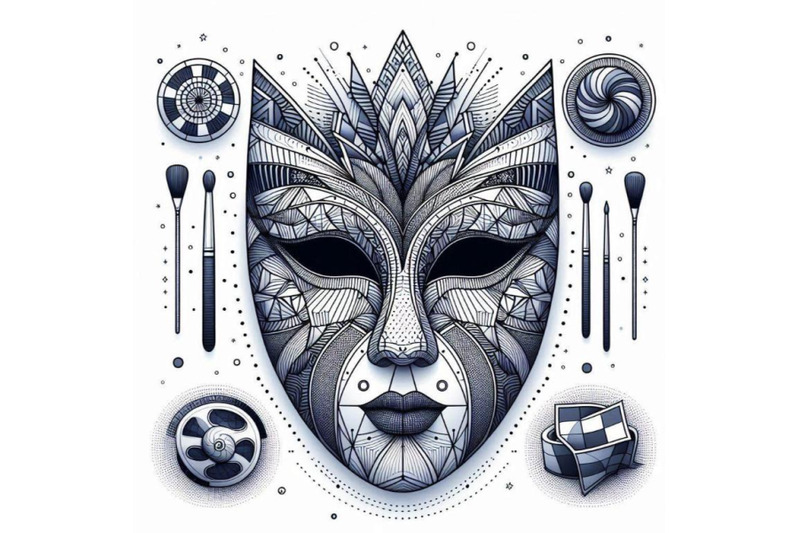 theatrical-masks-theatrical-mas