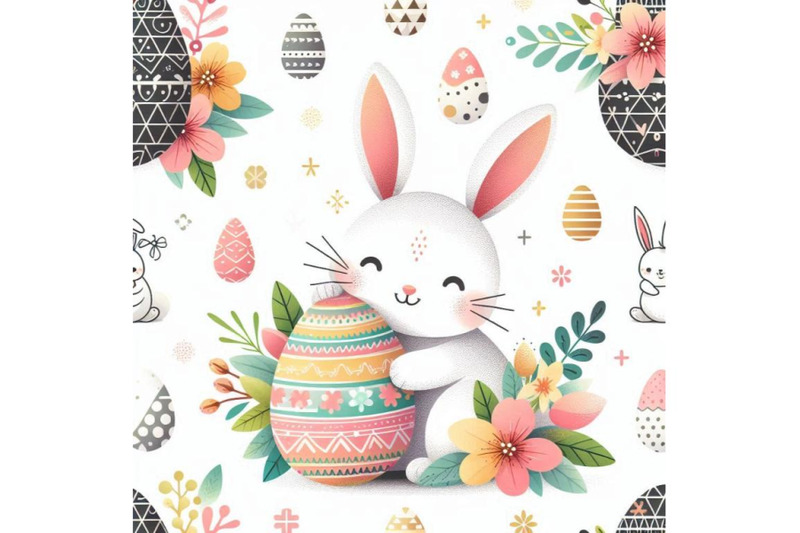 cute-easter-bunny-with-painted