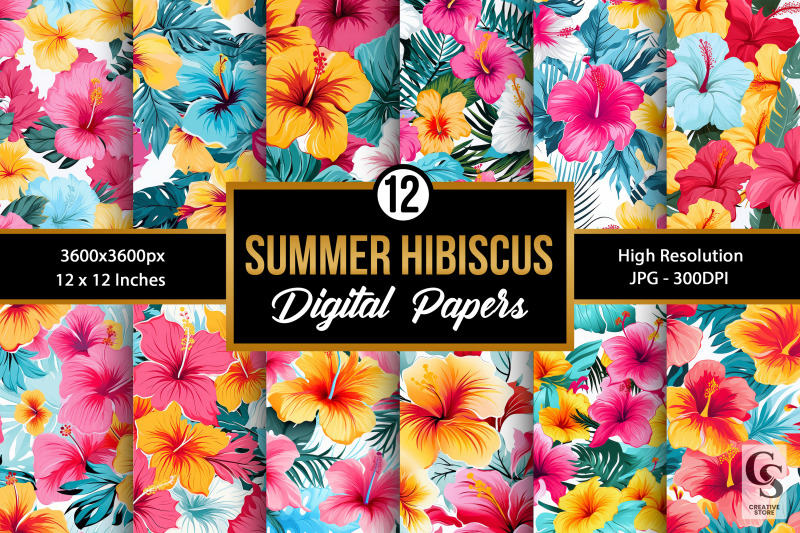 summer-hibiscus-flowers-seamless-patterns