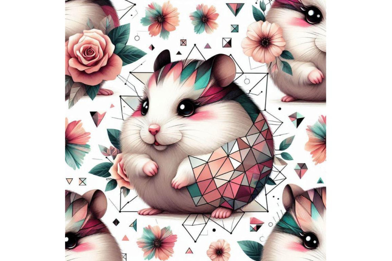 cute-hamster-with-painted-flowe