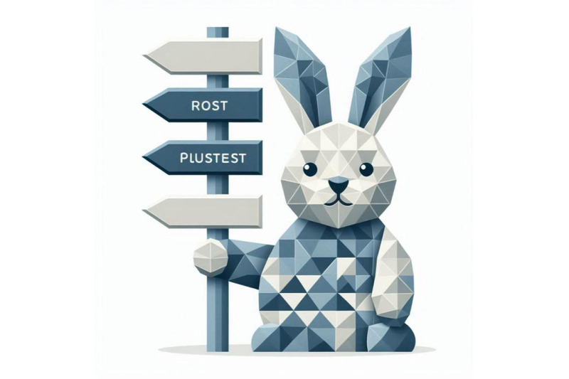 easter-bunny-with-signpost-in-gr