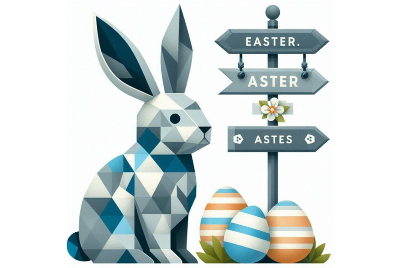 easter-bunny-with-signpost-in-gr