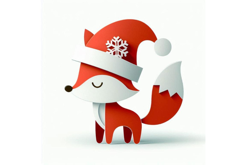 vector-cute-christmas-paper-cut